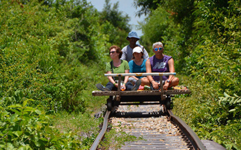 Bamboo Train in Battambang