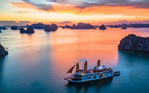 Halong Bay sunset