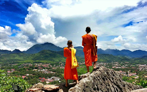 View of Luang Prabang from Mount Phousi