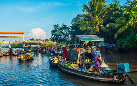 Can tho floating market